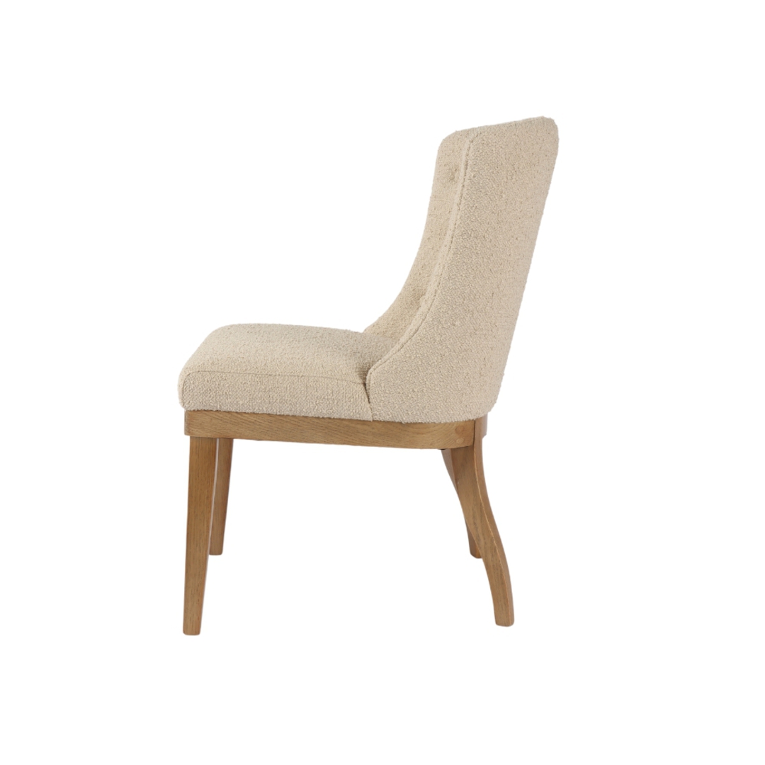 Charlie Fabric Dining Chair  with Buttons image 2
